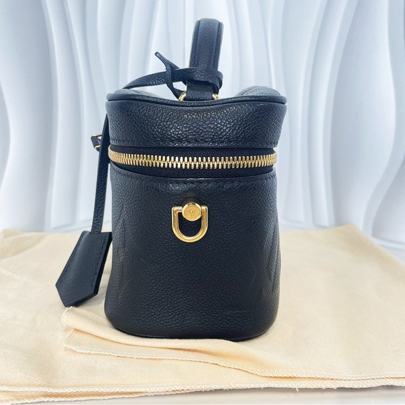 Louis Vuitton Black Embossed Leather Vanity Case Bag - Picture 4 of 12